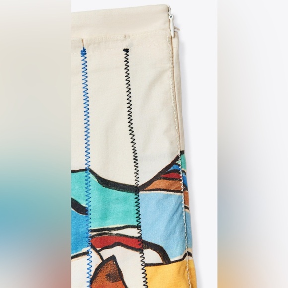 Zara Woman ZW Collection Printed Pleated Midi Skirt – Size XS - Picture 4 of 16